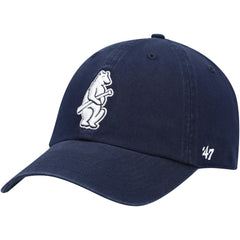 Chicago Cubs 1914 Logo Cooperstown Collection Clean Up Adjustable Hat Navy