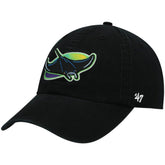 Tampa Bay Rays 2000 Logo Cooperstown Collection Clean Up Adjustable Hat Black