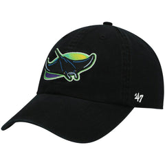 Tampa Bay Rays 2000 Logo Cooperstown Collection Clean Up Adjustable Hat Black