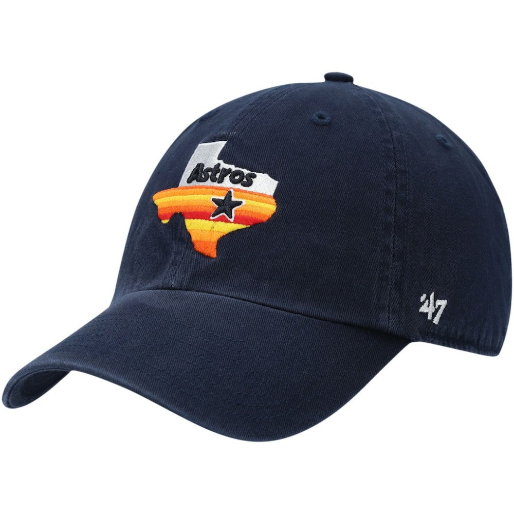 Houston Astros 1984 Logo Cooperstown Collection Clean Up Adjustable Hat Navy