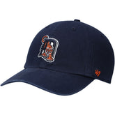 Detroit Tigers Logo Cooperstown Collection Clean Up Adjustable Hat Navy