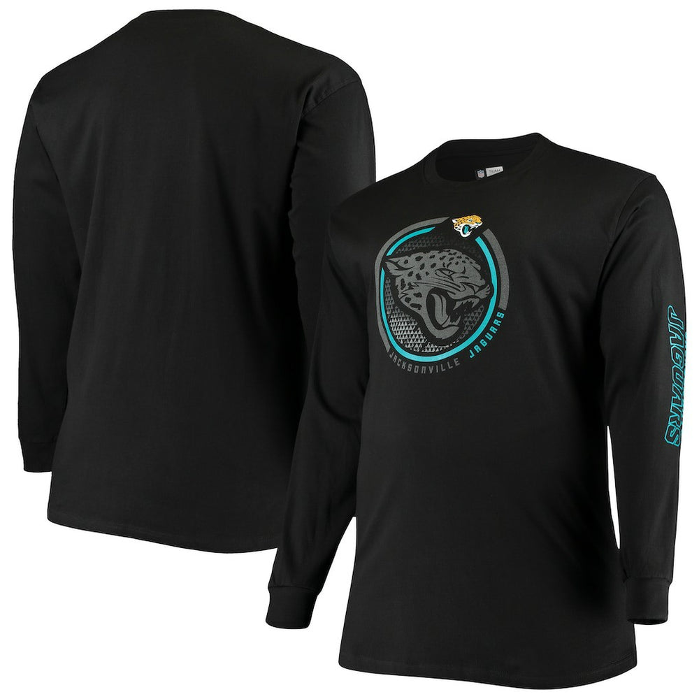 Jacksonville Jaguars Big & Tall Color Pop Long Sleeve T-Shirt - Black discount