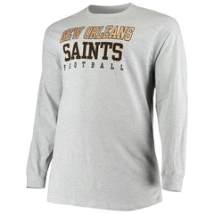 New Orleans Saints Big & Tall Practice Long Sleeve T-Shirt - Heathered Gray online