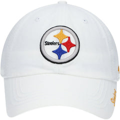 Pittsburgh Steelers '47 Women's Miata Clean Up Logo Adjustable Hat - White for sale