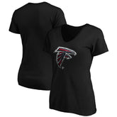 Atlanta Falcons Women's Midnight Mascot Logo V-Neck T-Shirt - Black sale