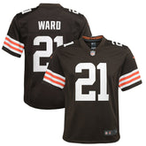 Denzel Ward Cleveland Browns Youth Game Jersey - Brown for sale