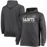New Orleans Saints Big & Tall Practice Pullover Hoodie - Heathered Charcoal sale