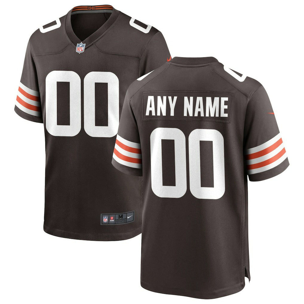 Cleveland Browns Custom Game Jersey - Brown for sale