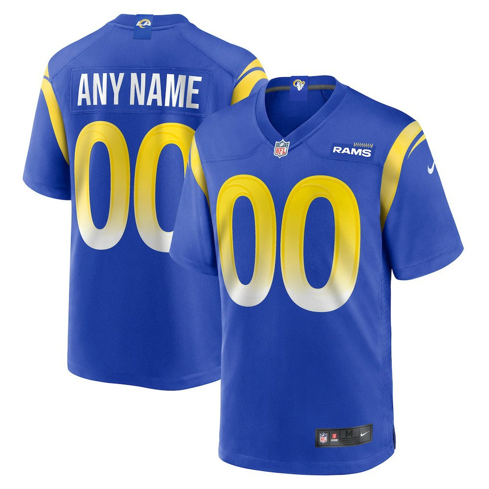 Los Angeles Rams Custom Game Jersey - Royal discount