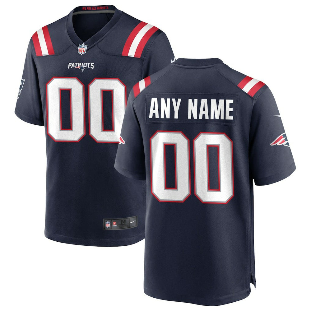 New England Patriots Custom Game Jersey - Navy on sale