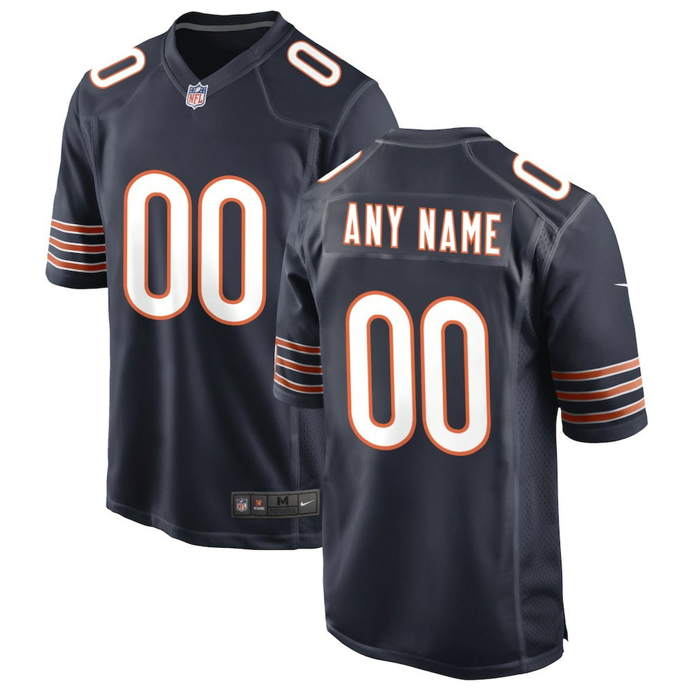 Chicago Bears Custom Game Jersey - Navy cheap