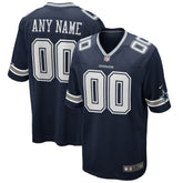 Dallas Cowboys Custom Game Jersey - Navy cheap