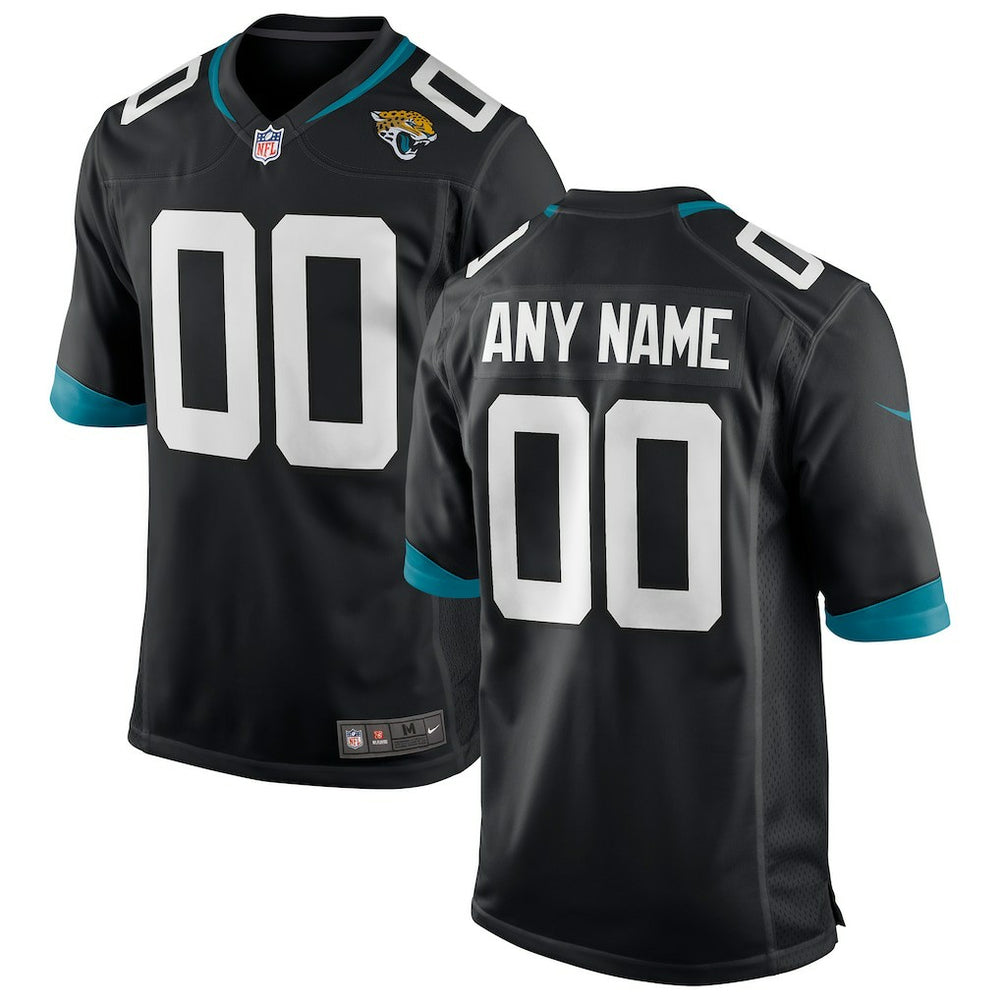 Jacksonville Jaguars Custom Game Jersey - Black discount