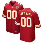 Kansas City Chiefs Custom Game Jersey - Red discount