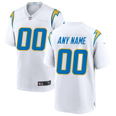 Los Angeles Chargers Custom Game Jersey - White sale