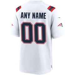 New England Patriots Custom Game Jersey - White for sale