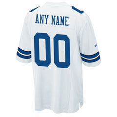 Dallas Cowboys Custom Game Jersey - White discount