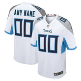 Tennessee Titans Custom Game Jersey - White for sale