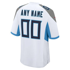 Tennessee Titans Custom Game Jersey - White for sale