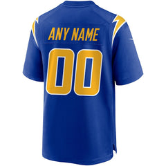 Los Angeles Chargers Alternate Custom Game Jersey - Royal cheap