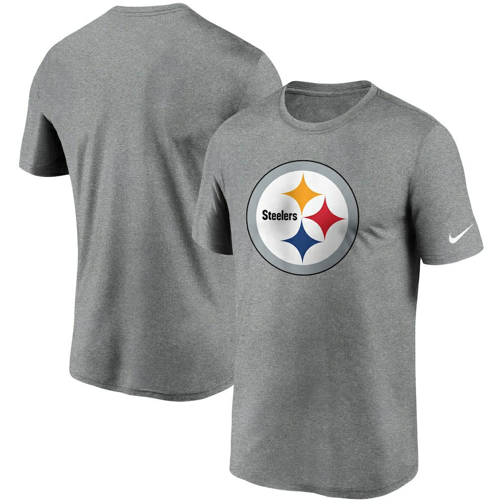 Pittsburgh Steelers Logo Essential Legend Performance T-Shirt - Heathered Charcoal discount