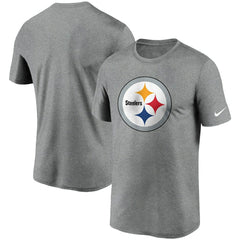 Pittsburgh Steelers Logo Essential Legend Performance T-Shirt - Heathered Charcoal discount