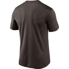 Cleveland Browns Logo Essential Legend Performance T-Shirt - Brown on sale