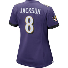 Lamar Jackson Baltimore Ravens Women's Game Jersey - Purple on sale
