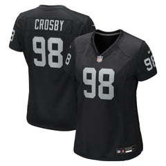 Maxx Crosby Las Vegas Raiders Women's Jersey - Black outlet