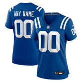 Indianapolis Colts Women's Custom Game Jersey - Royal discount