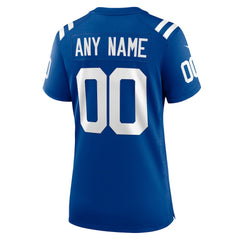 Indianapolis Colts Women's Custom Game Jersey - Royal discount