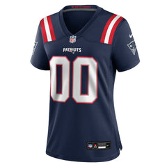New England Patriots Women's Custom Game Jersey - Navy discount