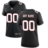 Atlanta Falcons Women's Throwback Custom Game Jersey - Black discount