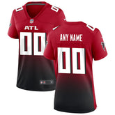 Atlanta Falcons Women's Alternate Custom Game Jersey - Red sale