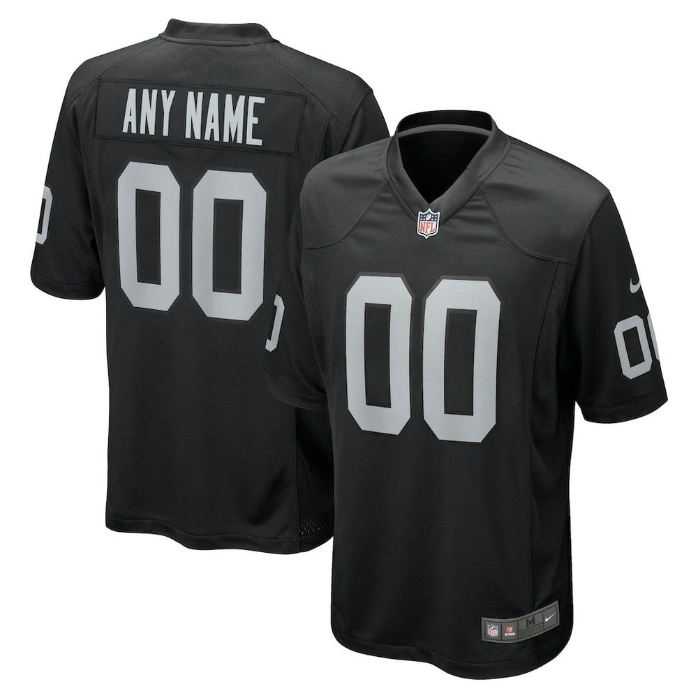 Las Vegas Raiders Youth Custom Game Jersey - Black for sale