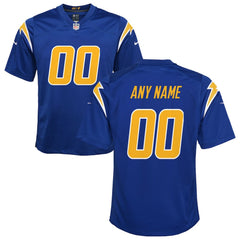 Los Angeles Chargers Youth Alternate Custom Game Jersey - Royal outlet
