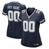 Dallas Cowboys Women's Custom Game Jersey - Navy sale