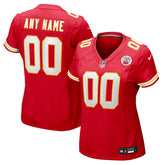 Kansas City Chiefs Women's Custom Game Jersey - Red on sale