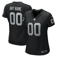 Las Vegas Raiders Women's Custom Game Jersey - Black outlet