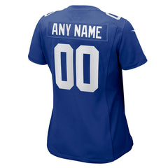 New York Giants Women's Custom Jersey - Royal for sale