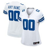 Dallas Cowboys Women's Custom Game Jersey - White outlet
