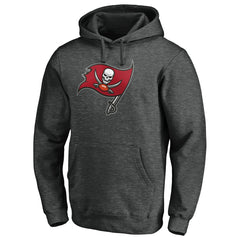 Tampa Bay Buccaneers Primary Logo Pullover Hoodie - Heather Charcoal online