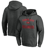 Tampa Bay Buccaneers Victory Arch Pullover Hoodie - Heather Charcoal discount