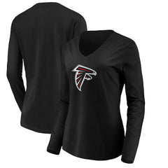 Atlanta Falcons Women's Primary Logo Long Sleeve T-Shirt - Black online