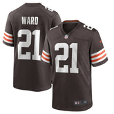 Denzel Ward Cleveland Browns Player Game Jersey - Brown sale
