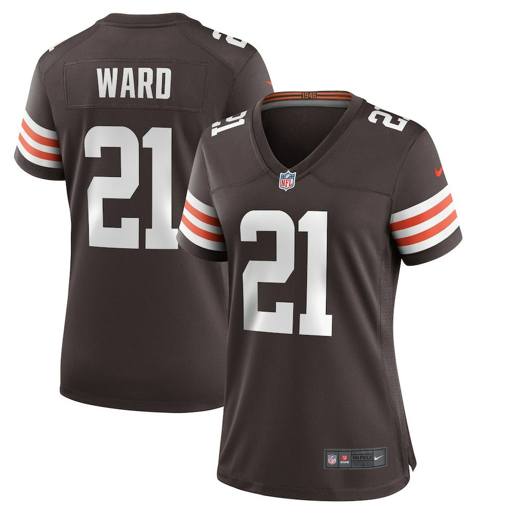 Denzel Ward Cleveland Browns Women's Player Game Jersey - Brown on sale