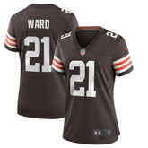 Denzel Ward Cleveland Browns Women's Player Game Jersey - Brown on sale