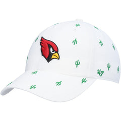 Arizona Cardinals '47 Women's Confetti Clean Up Adjustable Hat - White discount