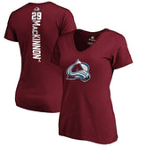 Nathan MacKinnon Colorado Avalanche Women's Playmaker V-Neck T-Shirt - Garnet T-shirts