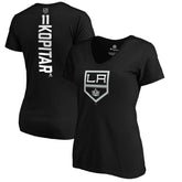 Anze Kopitar Los Angeles Kings Women's Playmaker V-Neck T-Shirt - Black T-shirts